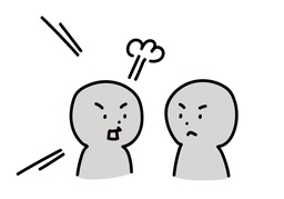 speak ill ofのイラスト